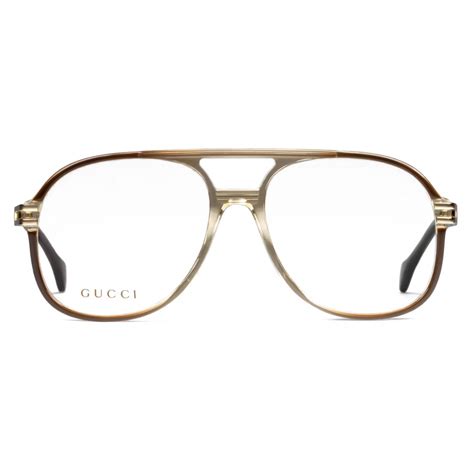 gucci aviator eyeglass frames.